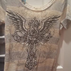 Cross with rhinestone detail